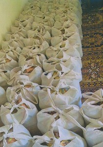 bags with basic food