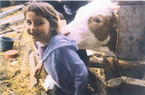 A donor helped- &bdquo;Milka&ldquo; and her calf were bought with veterinary documents at a Romanian cattle market.